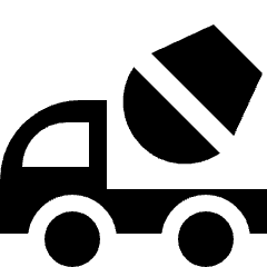 Construction Cement Mixer Truck Icon from Nova Solid Set