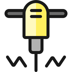 Construction Drill Icon from Ultimate Colors Set