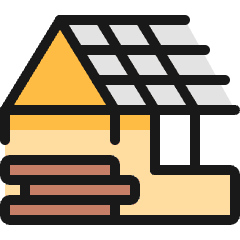 Construction House 1 Icon from Ultimate Colors Set