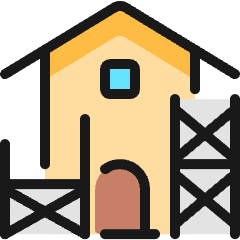Construction House Icon from Ultimate Colors Set