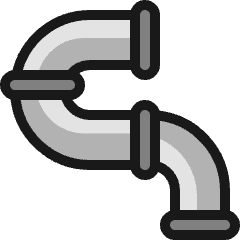 Construction Pipe Icon from Ultimate Colors Set