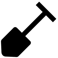 Construction Shovel Icon from Nova Solid Set