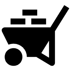 Construction Supplier Cart Icon from Nova Solid Set