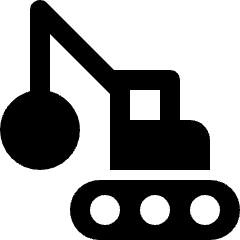 Construction Wrecking Ball Icon from Nova Solid Set