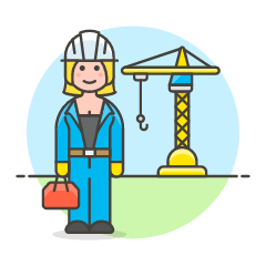 Crain Worker 6 Illustration from UX Colors Set