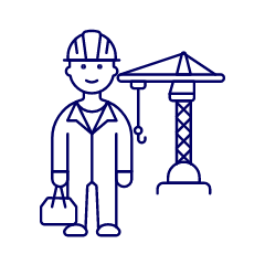 Crain Worker 5 Illustration from UX Line Set