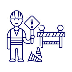 Sign Worker 5 Illustration from UX Line Set