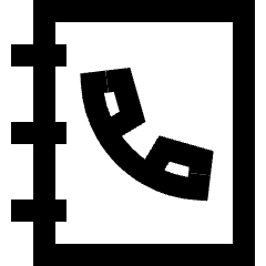 Contact Phonebook 2 Icon from Sharp Line Set