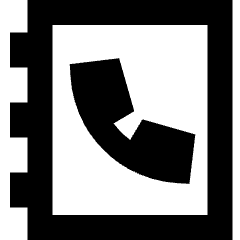 Contact Phonebook 2 Icon from Sharp Remix Set