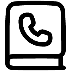 Contact Phonebook 2 Icon from Plump Line Set