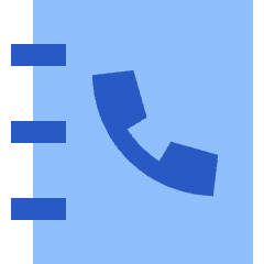 Contact Phonebook 2 Icon from Sharp Flat Set