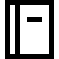 Contact Phonebook Icon from Sharp Line Set