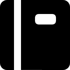 Phone Book Icon from Micro Solid Set