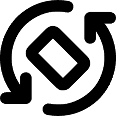 Phone Rotate Mobile Icon from Micro Line Set