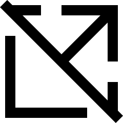 Arrow Open In New Off Icon from Sharp Line Set