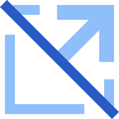 Arrow Open In New Off Icon from Sharp Flat Set