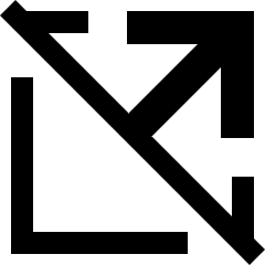 Arrow Open In New Off Icon from Sharp Solid Set