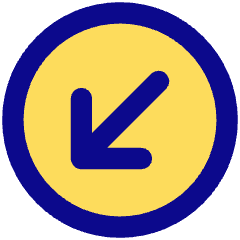 Line Arrow Diagonal Bottom Left Circle Icon from Core Pop Set