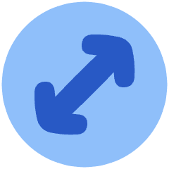 Line Arrow Diagonal Circle 1 Icon from Plump Flat Set