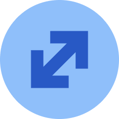 Line Arrow Diagonal Circle 1 Icon from Sharp Flat Set