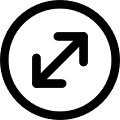 Line Arrow Diagonal Circle 1 Icon from Core Line Set