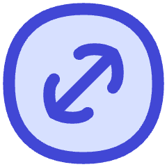 Line Arrow Diagonal Circle 1 Icon from Flex Duo Set