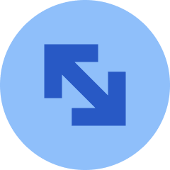 Line Arrow Diagonal Circle 2 Icon from Sharp Flat Set