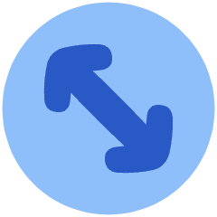 Line Arrow Diagonal Circle 2 Icon from Plump Flat Set