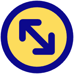 Line Arrow Diagonal Circle 2 Icon from Core Pop Set