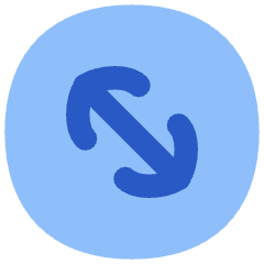 Line Arrow Diagonal Circle 2 Icon from Flex Flat Set