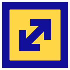 Line Arrow Diagonal Square 1 Icon from Sharp Pop Set