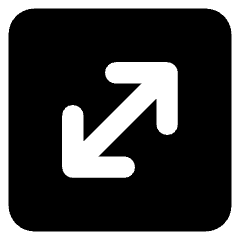 Line Arrow Diagonal Square 1 Icon from Core Solid Set