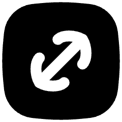 Line Arrow Diagonal Square 1 Icon from Flex Solid Set