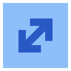 Line Arrow Diagonal Square 1 Icon from Sharp Flat Set