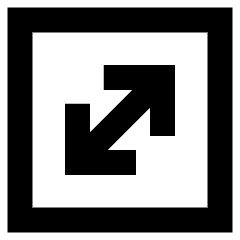 Line Arrow Diagonal Square 1 Icon from Sharp Remix Set