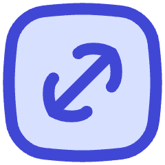 Line Arrow Diagonal Square 1 Icon from Flex Duo Set