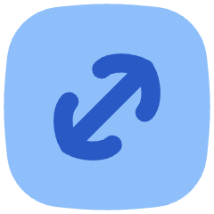 Line Arrow Diagonal Square 1 Icon from Flex Flat Set