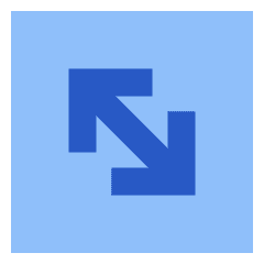 Line Arrow Diagonal Square 2 Icon from Sharp Flat Set