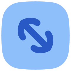 Line Arrow Diagonal Square 2 Icon from Flex Flat Set