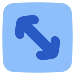 Line Arrow Diagonal Square 2 Icon from Plump Flat Set