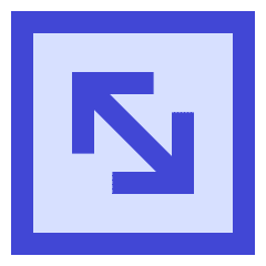 Line Arrow Diagonal Square 2 Icon from Sharp Duo Set