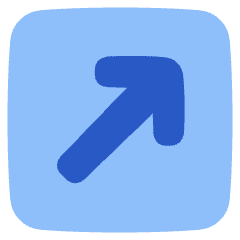 Line Arrow Diagonal Top Right Square Icon from Plump Flat Set