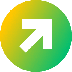 Line Arrow Diagonal Upper Right Square Icon from Sharp Gradient Set