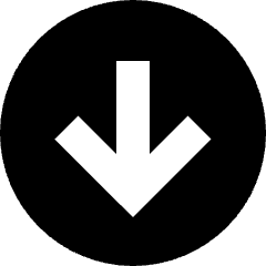 Line Arrow Down Circle 1 Icon from Sharp Solid Set