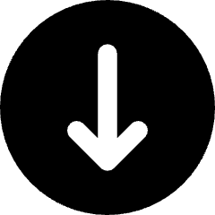 Line Arrow Down Circle 1 Icon from Core Solid Set