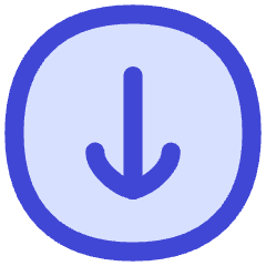 Line Arrow Down Circle 1 Icon from Flex Duo Set