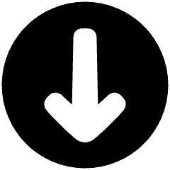 Line Arrow Down Circle 1 Icon from Plump Solid Set