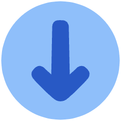 Line Arrow Down Circle 1 Icon from Plump Flat Set