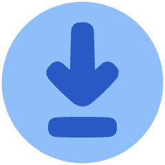 Line Arrow Down Circle 2 Icon from Plump Flat Set