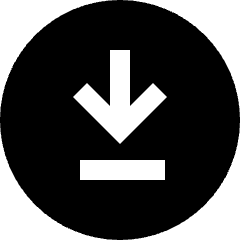 Line Arrow Down Circle 2 Icon from Sharp Solid Set